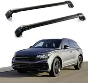 TINIANHHCT Cross Bars Lockable Fits for VW Touareg 2020-2025 with Flush Side Rails Roof Rack Cargo Luggage Carrier, Black