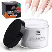 Kalolary White Acrylic Powder, 120g/4.23oz Acrylic Powder Large Capacity Professional Acrylic Nail Powder for Nail Acrylic Extension, Nail Carving, Long-Lasting, No Nail Lamp Needed