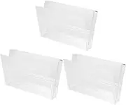 Garneck 3pcs Clear Plastic Cassette Tape Storage Box for Audio Collection Transparent Voice Recording Holder Cassette Case for Home Office Use
