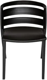 SK Designer Living Mario Plastic Chair - Black