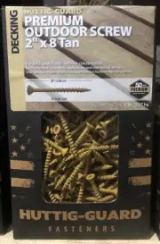 5 Lbs. Huttig-Guard 2” x #8 Pro Outdoor Decking Screw T-20 Star Drive TAN