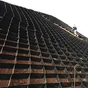 Slope Grid, 2 Inch Honeycomb Ground Grid for Patio Shed Garden, Strength Driveway Grid Pavers for Gravel, Load 800kg(2x7 m/6.5x23 ft)