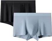 [Maiyifu-GJ] 2 Pack Men's Boxer Briefs Underwear Soft Breathable Stretch Underpants for Men Comfortable Moisture-Wicking Trunks, Color9, 3X-Large, Color9, 3X-Large
