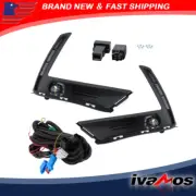 Fog Lights LED Left+Right Side For 2023-24 Honda CR-V Black w/Switch Wire Bezel (for: Honda)