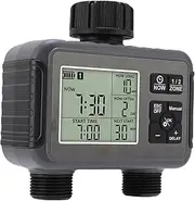 Automatic Watering Timer with Clear LCD Display, Customizable Settings Suitable for Garden Yard, ABS Material