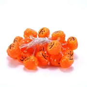 Halloween Jack-o-lantern Decoration 4.9ft 10 Leds Halloween String Lights Battery Powered And 12 Piece Jack-o-lantern Flameless Candles
