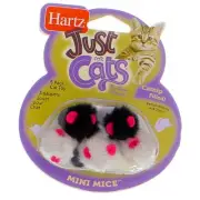 4 Pack Hartz Just For Cats Mini Mice Cat Toy, Catnip Filled, 5 Ct