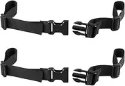 Adjustable Back Straps Pull Camping Accessories Belt Buckle Kit Chain Back Accessories Foldable Anti-Theft Travel Bag Hiking Back Straps Heavy Duty Rig Black Nylon