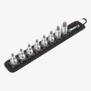 Wera 003974 Belt 1 Zyklop 3/8" Drive In-Hex-Plus Bit Socket Set with Holding Fun