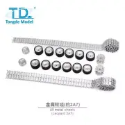 TD Metal Tracks Sprockets Road Wheels Idler Set for 1/16 Leopard2A7 RC Tanks