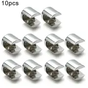 Clamp Clip 6-12mm Brackets Home Shelf Shelves Silver Support Furniture