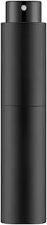 10ml Travel Perfume Atomizer Refillable, Mini Cologne Spray Bottle Empty, Small Aftershave Sprayer for Dispenser (Black)