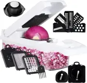 MS.KUKI Vegetable Chopper 16 in 1 Veggie Chopper Slicer Cutter Food Dicer WHITE