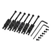 6Pcs Metal Guitar Locked String Saddles for Floyd-Rose Tremolo Bridge Parts Z4S8