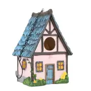 Outdoor Bird Nest Box Painted Nest for Bird Hummingbird Garden Decoration