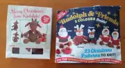 CHRISTMAS KNIT KITS Santa and Friends/Reindeer/Robin wool/yarn only. NO PATTERNS