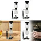 Tabletop Siphon Coffee Maker Glass Drip Coffee Maker Set for Office Cafe