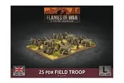 Flames of War: 25 pdr Field Troop (x4 Plastic)