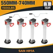 4x 550mm Drop Down Corner Steadies Stabilizer Legs Caravan Camper Trailer