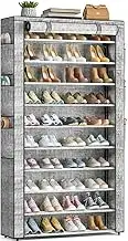 OYREL Shoe Rack 10Tier Large Capacity 50-56Pairs Beautiful Tall Shoe Shelf Free Standing Storage Cabinet Entryway Closet