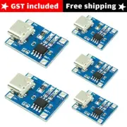 10X TP4056 Micro USB type C 5V1A 18650 Lithium Battery Charger Module Protected