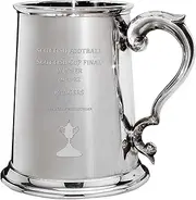 I LUV LTD 1 Pint Tankard for Glasgow Rangers FC 2021-22 Scottish Cup Final Winner Pewter Beer Mug Football Soccer Memorabilia Mens Birthday Personalised Gifts