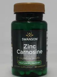 在飛比找Yahoo!奇摩拍賣優惠-Swanson肌肽鋅Zinc Carnosine 60粒