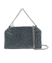Stella McCartney Falabella Crystal Mesh Crossbody Bag One size Black