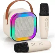 Portable Wireless Karaoke Speaker With 2 Wireless Microphone