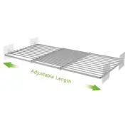 Expandable Closet Shelves Organizers, Adjustable Shelf for Cabinet Rack Stora...