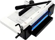 Paper Cutter Heavy Duty, Guillotine Paper Trimmer with Infrared Positioned, 1.5" Stack Cutting, 12" Cutting Length, Metal Base, for Factory School Office