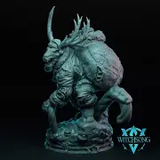 Dark Fantasy Reindeer Horror Miniature Dasher The Corrupted RPG Mini For DnD