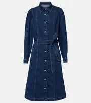 [7 For All Mankind] 7 For All Mankind Denim midi dress AU 16 blue