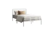 Oikiture Metal Bed Frame Queen Double King Single Bed Base Beds Platform White