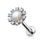 Piercing Labret Ear Flower Opalite