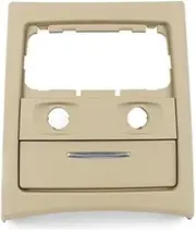 Rear Center Fresh Air Conditioning Outlet Vent Frame W/Ashtray Compatible For BMW 3 Series E90 2005 2006 2007 2008 2009 2010 2011 2012(Beige)