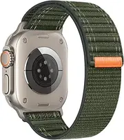 Compatible with Apple Watch Band Series 10/9/8/7/6/5/4/SE/Ultra Braided Nylon Iwatch Band 40mm 44mm 41mm 45mm 49mm 42mm 46mm Thin Stainless Sport Loop Strap Men Women