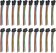 uxcell Male to Female 6Pin Breadboard Jumper Wire 2.54mm Pitch Ribbon Cable 20cm Long Electronics Breadboard Ribbon Cables for Breadboard Electronic Projects Pack of 10