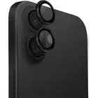 Uniq iPhone 16 / 16 Plus Aluminium Camera Lens Protector - Black Ultra-Slim Fit