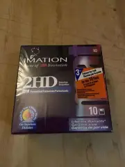 Imation 2HD Diskettes Box of 10 IBM Formatted 1.44MB Brand New Sealed Box s2