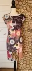 Desigual Damaris Asian Patchwork Paper Crane Cap Sleeve Dress NEW Size XS