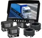 7" Monitor 4Pin 2x Heavy Duty Caravan Reversing Backup CCD Camera 2x10m Cable RV