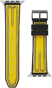 [GUESS] Yellow and Black Woven 42-45 mm Band for Apple Watch