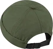 [Clakllie] Waterproof Docker Cap Without Visor Summer Casual Sailor Hat Adjustable Quick-Drying Harbour Hat Brimless Hat Rolled Cuff Harbour Hat Biker Hat Quick Drying Cap