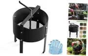 Rotary Soil Sifter Compost Sieve Garden Potting Sifting Mesh Rock Sand Dirt