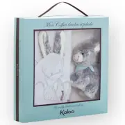 Kaloo Reguss' DONKEY Dou Dou & Mini Plush Lovey Muslin Security Blanket Set NIB