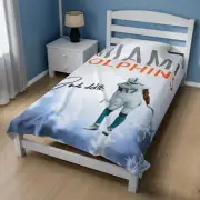 Miami Dolphins Jaylen Waddle Auto NFL FAN Velveteen Plush Blanket