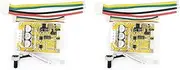 VENEKA 2Pcs DC 5-36V 350W BLDC Three-Phase Brushless (with Hall) Motor Controller Brushless Sensor Motor Driver