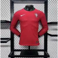 在飛比找蝦皮商城精選優惠-葡萄牙球衣 2024/2025 賽季葡萄牙主場長袖戶外運動服