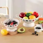 Fruit Basket Bowl Double Handle for Vegetable Farmhouse Centerpiece Breads